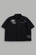 Big Bad Wolf Vinny Button Up Shirt in Black