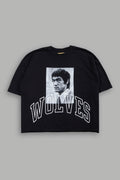 Bruce Lee Forever Distressed Grunge Box Cut Tee V2 in Black — imagem 1