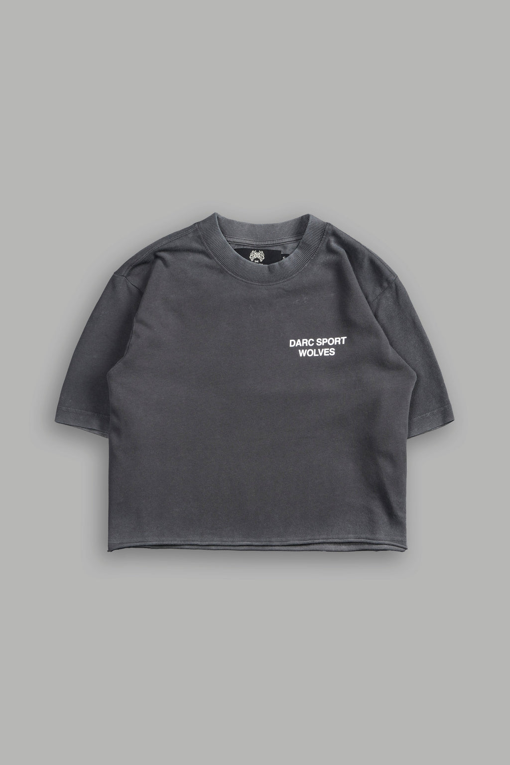 Darc Sport Wolves Blossom "Premium" (Cropped) Tee in Wolf Gray - imagem 4