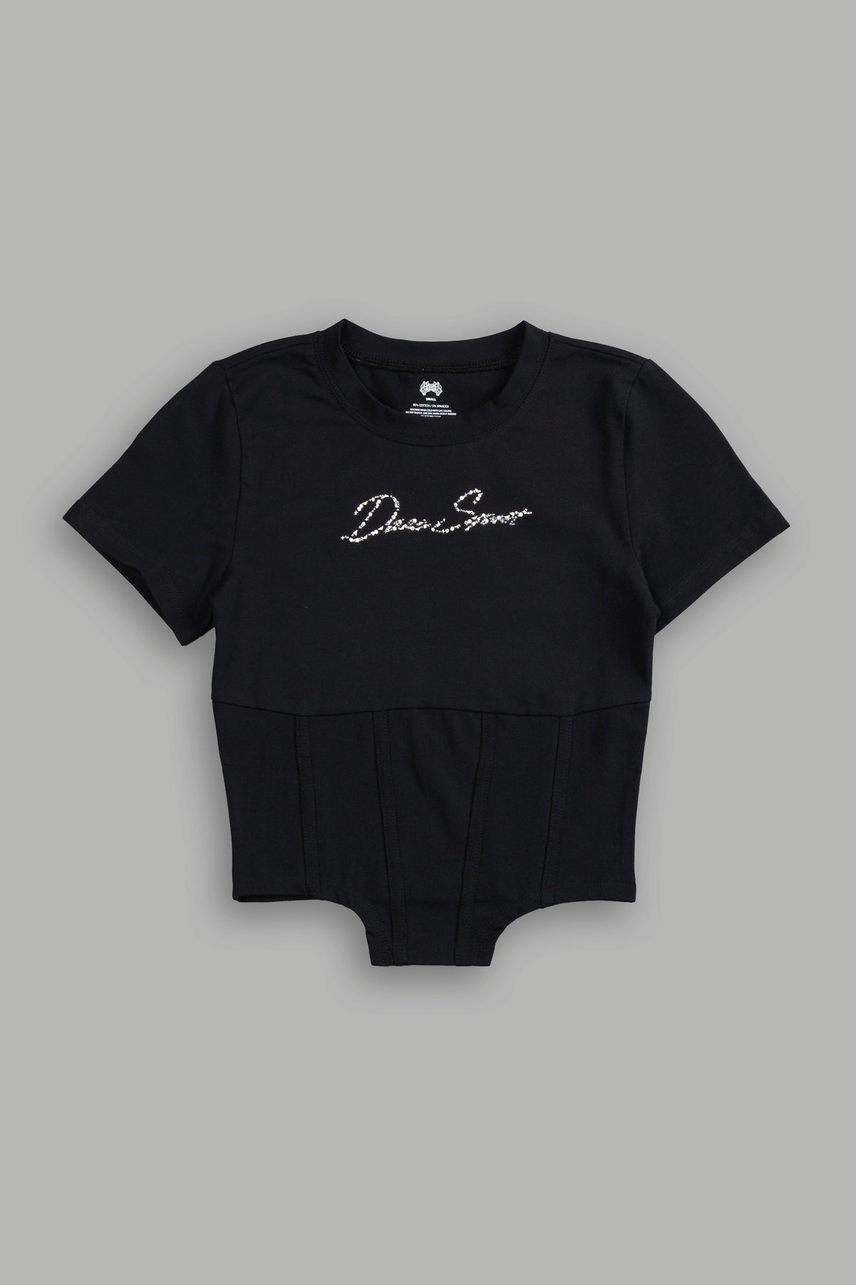 Darc Star Salem Corset Tee in Black - imagem 1