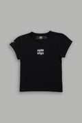 Wolf Label SSDDNFGU "Baby" Tee in Black — imagem 1