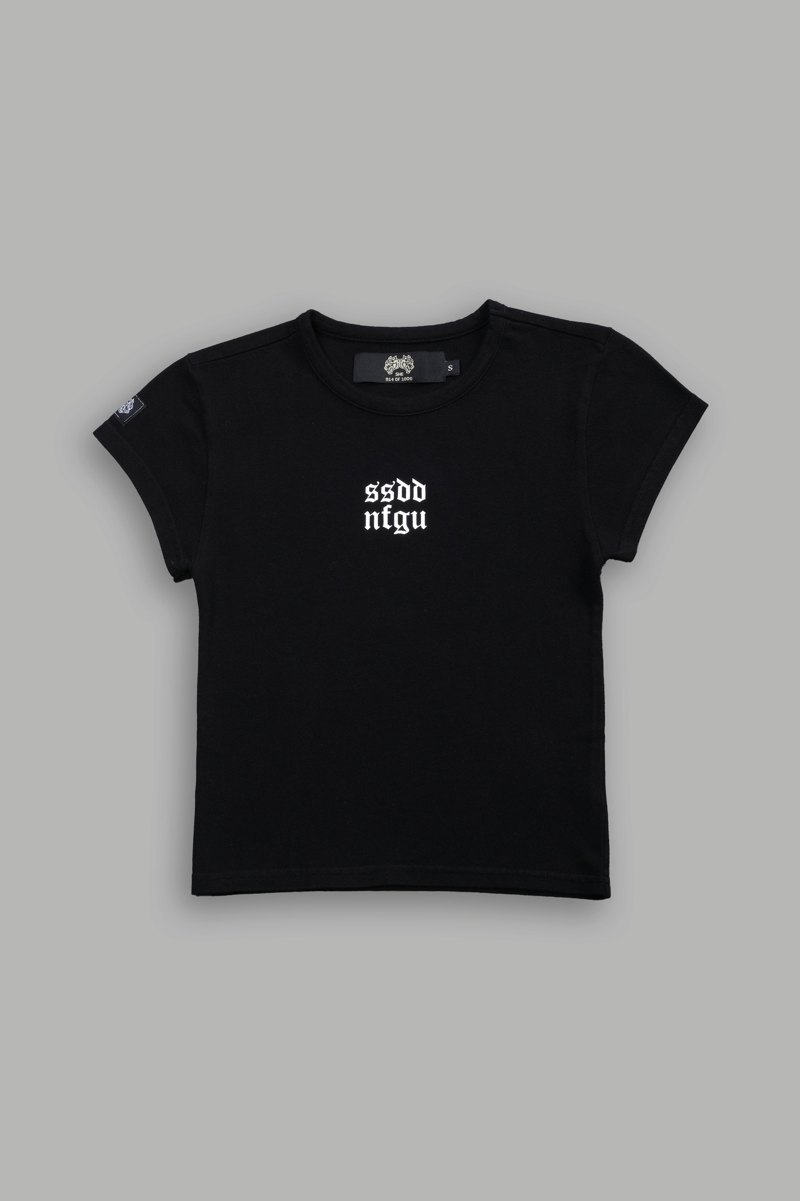 Wolf Label SSDDNFGU "Baby" Tee in Black — imagem 1