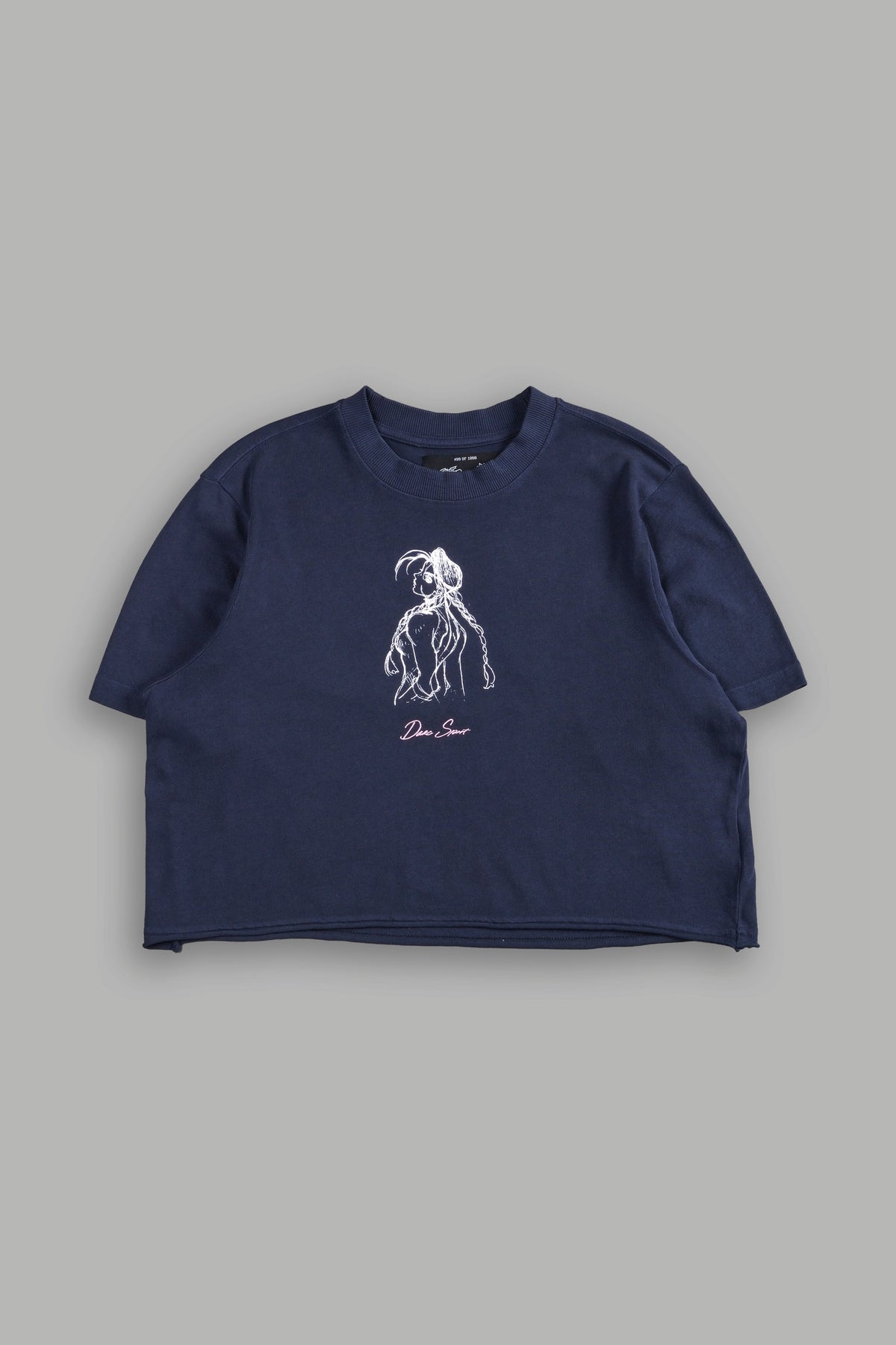 Mission Accomplished "Premium" (Cropped) Tee in Storm Blue - imagem 5