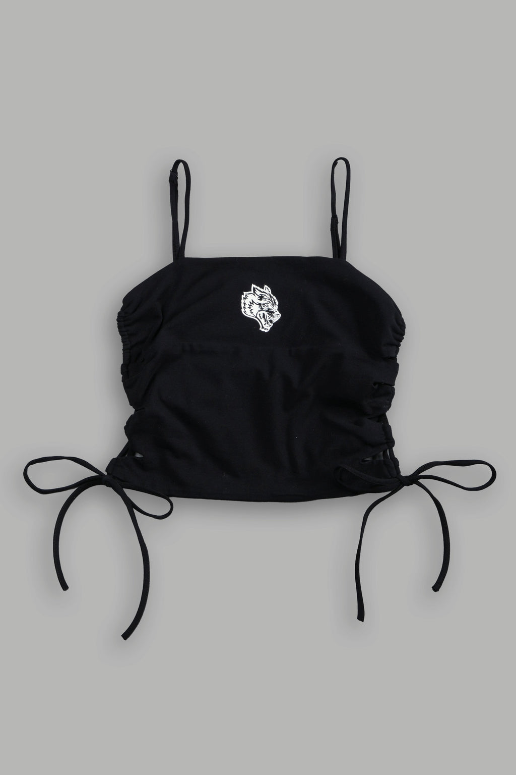 Wolf Lauren Side Lace Cami in Black - imagem 7