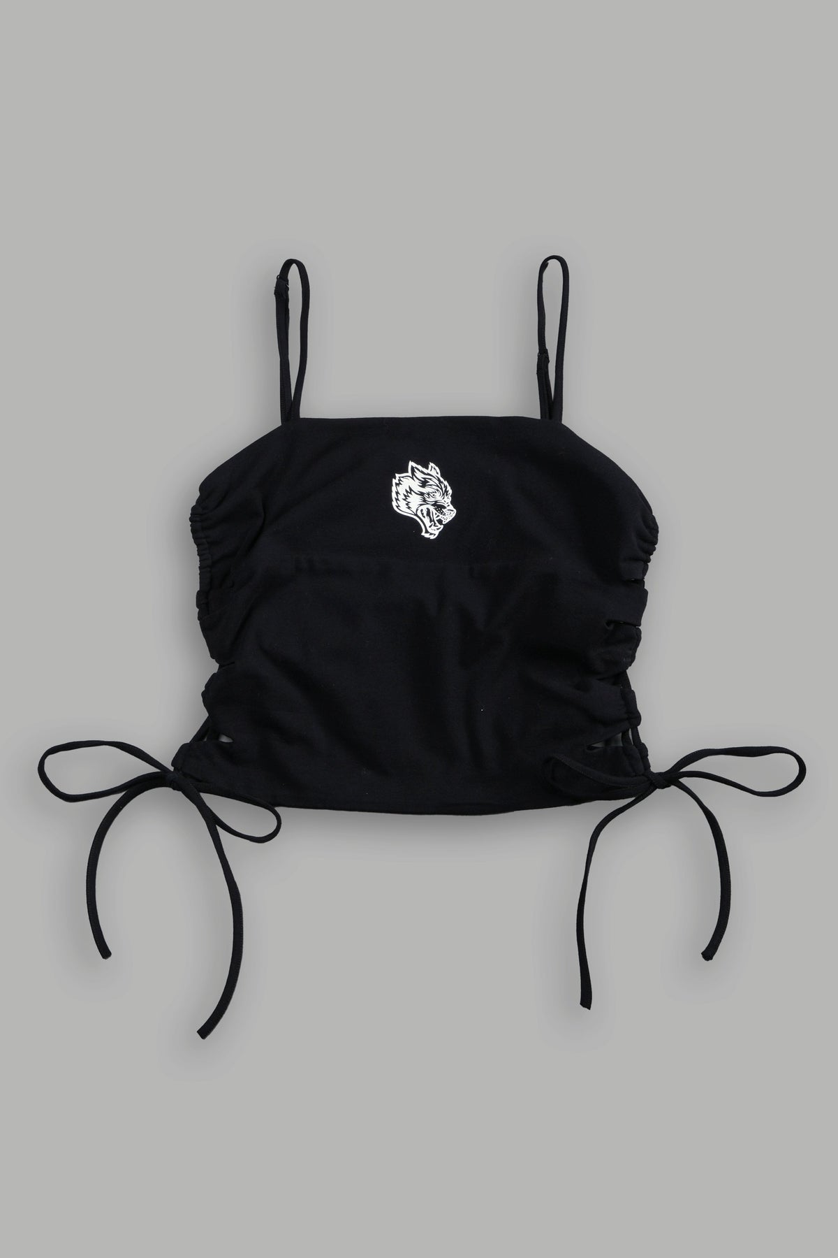 Wolf Lauren Side Lace Cami in Black - imagem 7