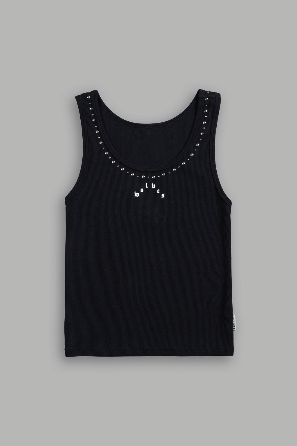 Stud Pyramid Liv Tank Top in Black