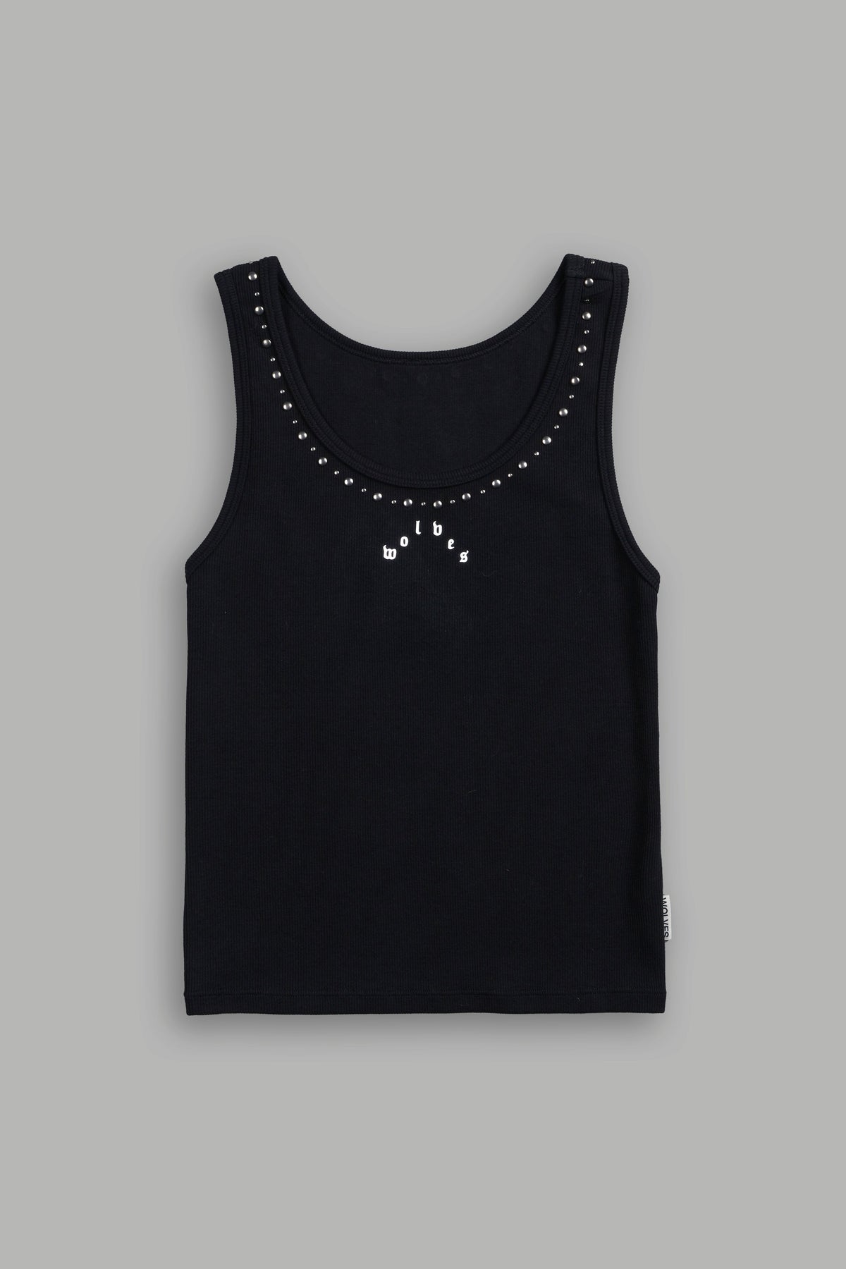Stud Pyramid Liv Tank Top in Black - imagem 1