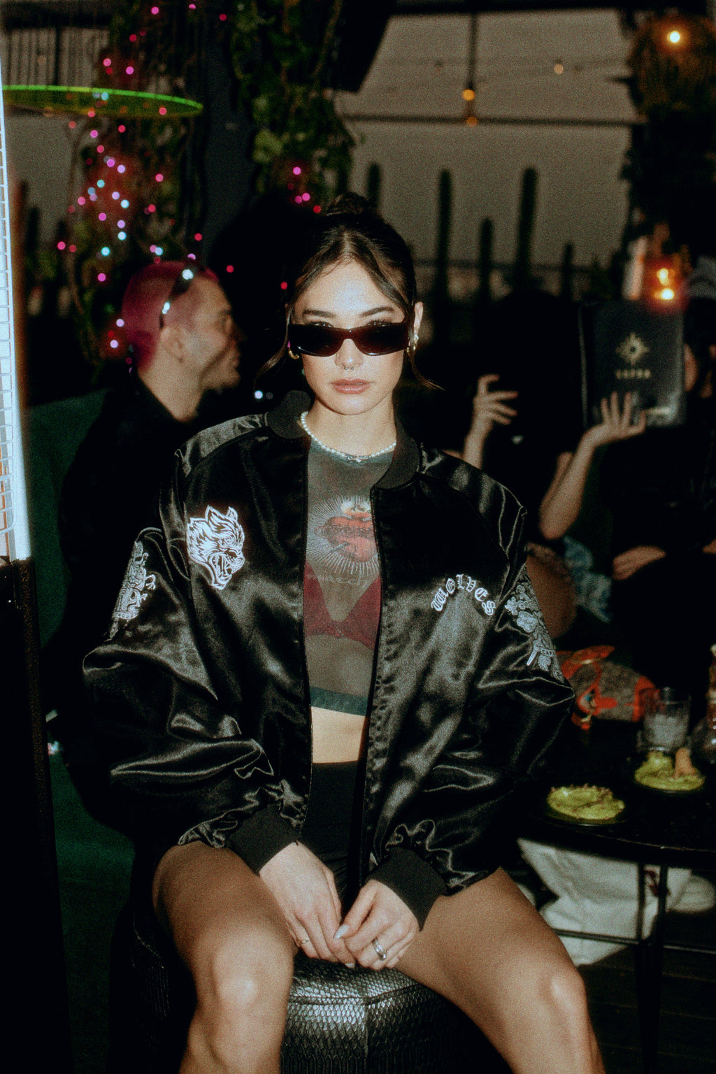 Darc Devotion "Shea" Mesh L/S Top in La Sangre — imagem 5