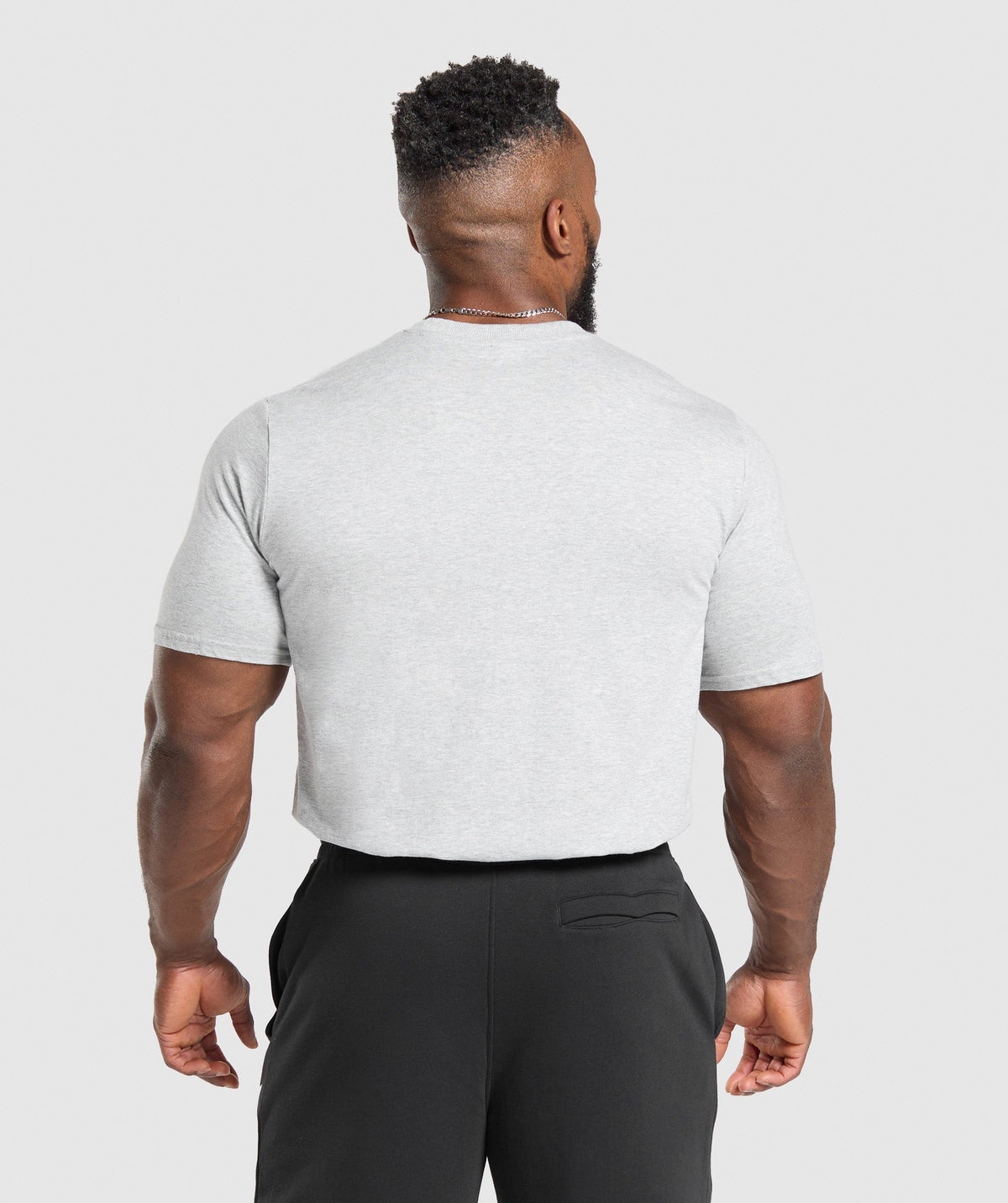 T-Shirt 2 Pack - Black/Light Grey Marl — imagem 2