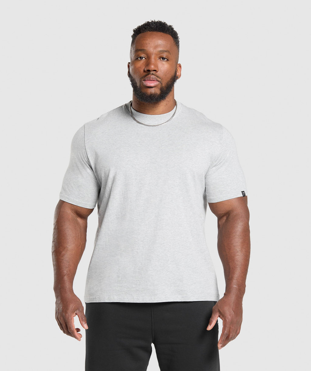 T-Shirt 2 Pack - Black/Light Grey Marl — imagem 7