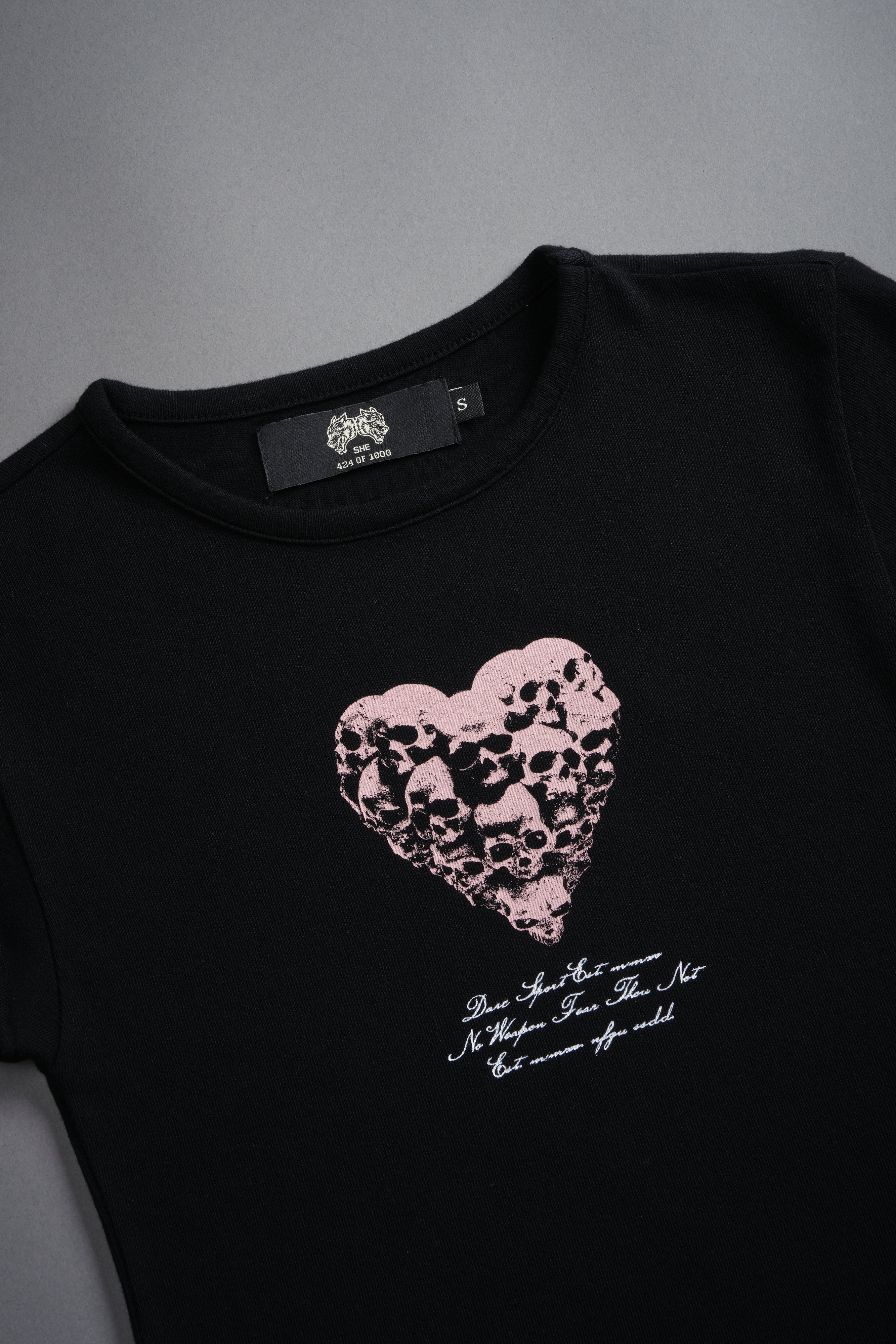 Memento Amore "Baby" Tee in Black — imagem 8
