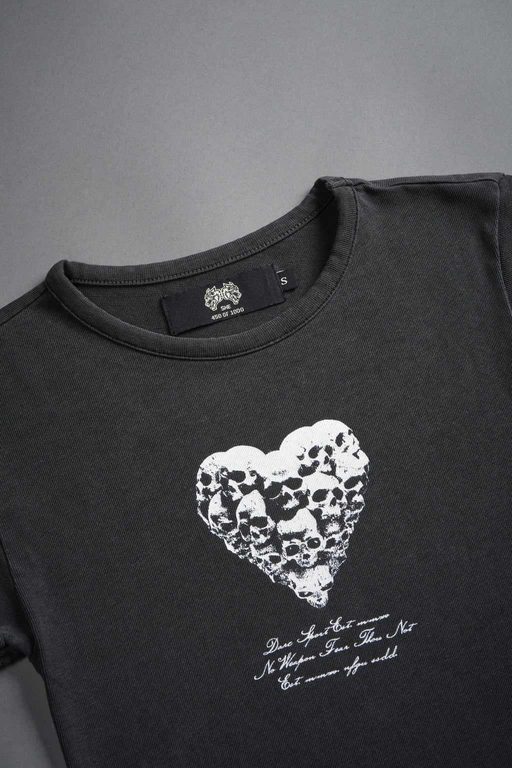 Memento Amore "Baby" Tee in Wolf Gray — imagem 8