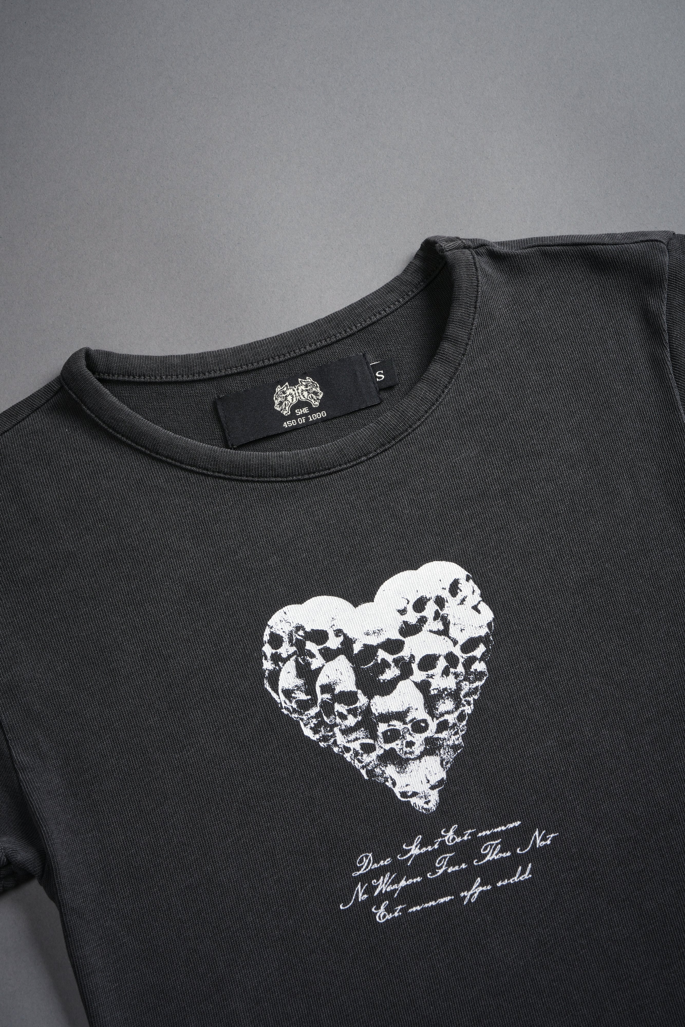 Memento Amore "Baby" Tee in Wolf Gray — imagem 8