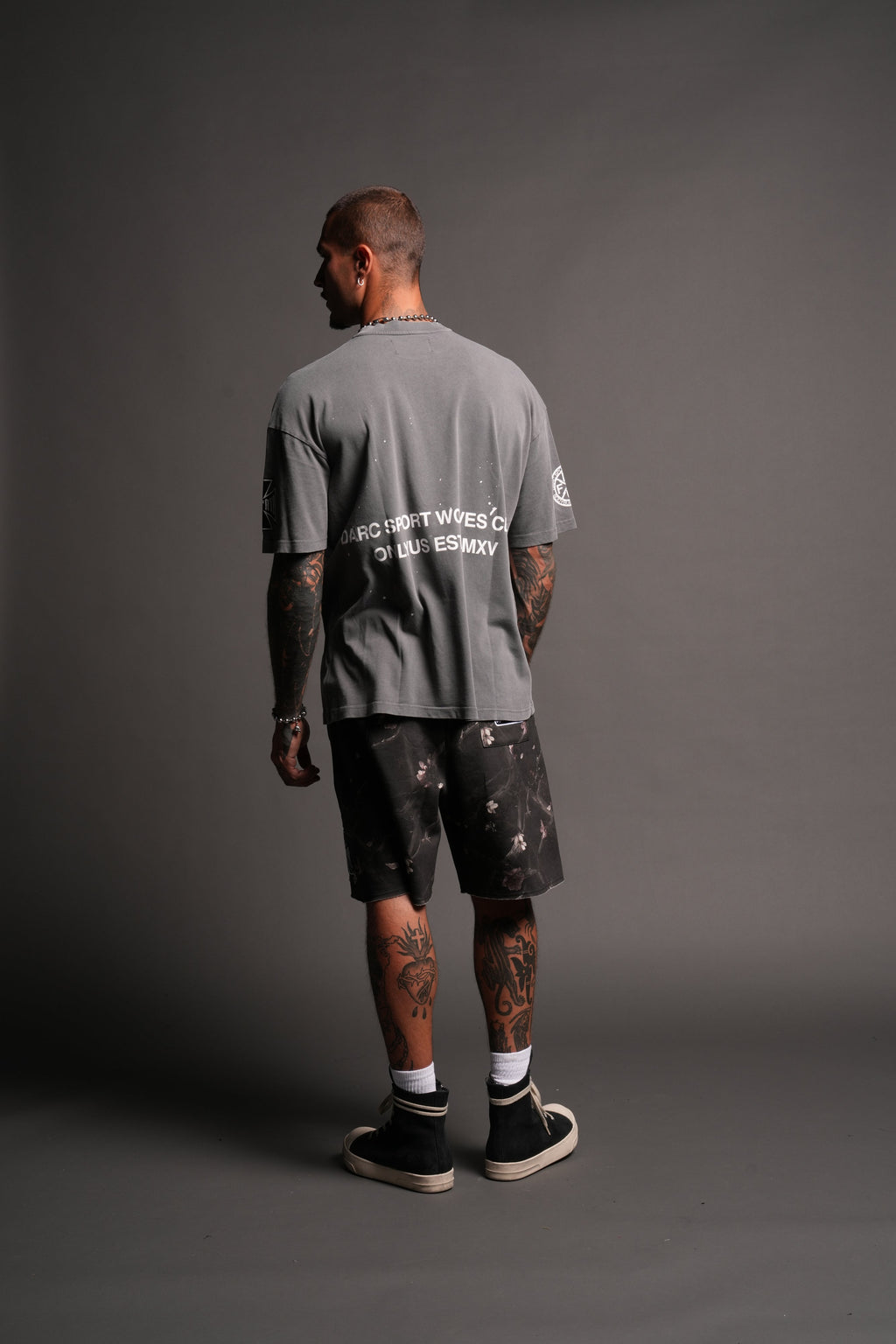 Club Core Premium Oversized Tee In Slate Gray - imagem 6