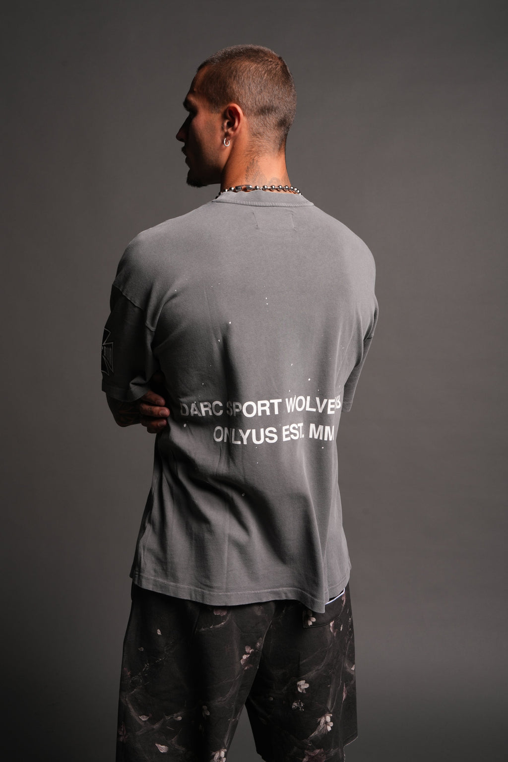 Club Core Premium Oversized Tee In Slate Gray - imagem 2