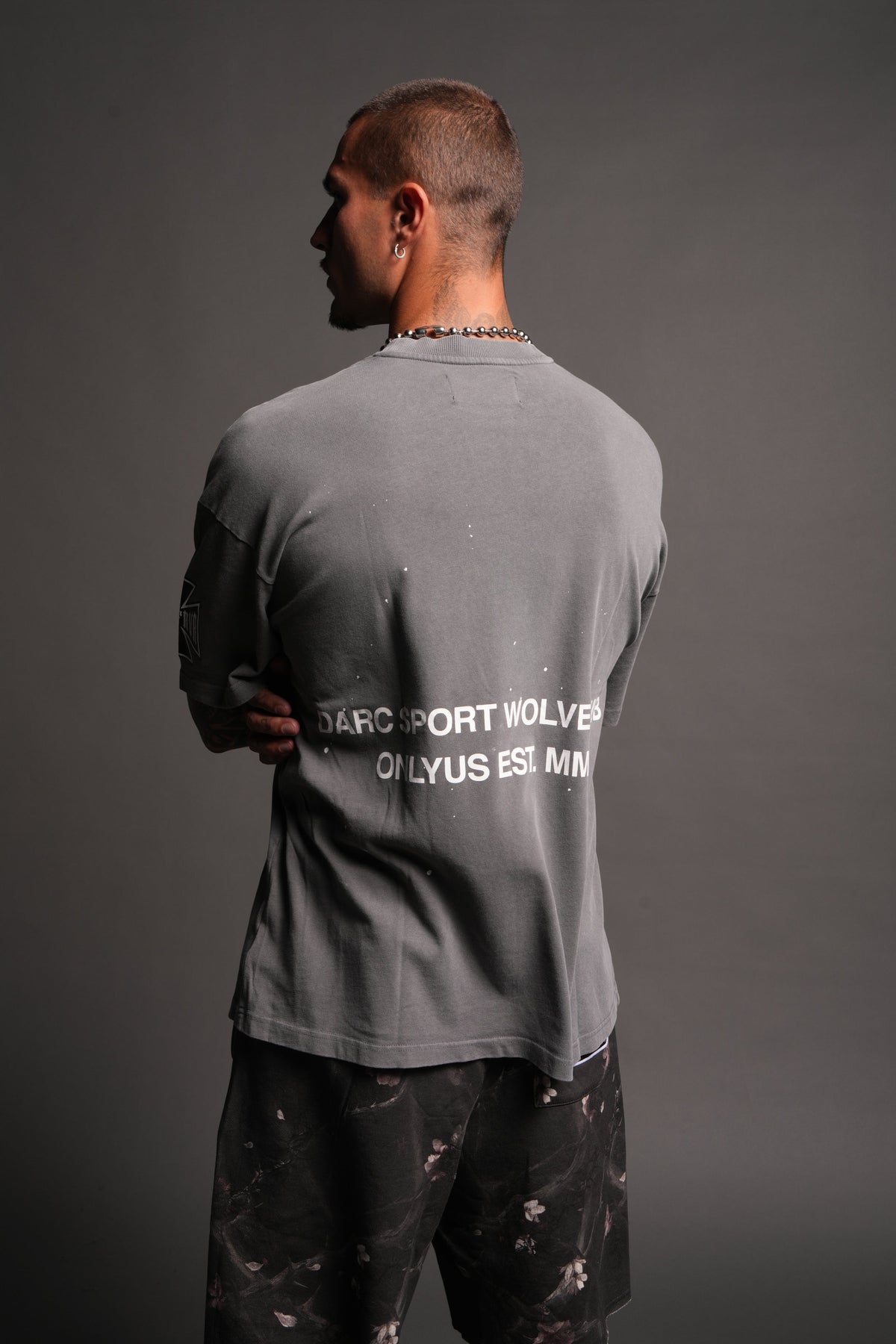 Club Core Premium Oversized Tee In Slate Gray - imagem 2