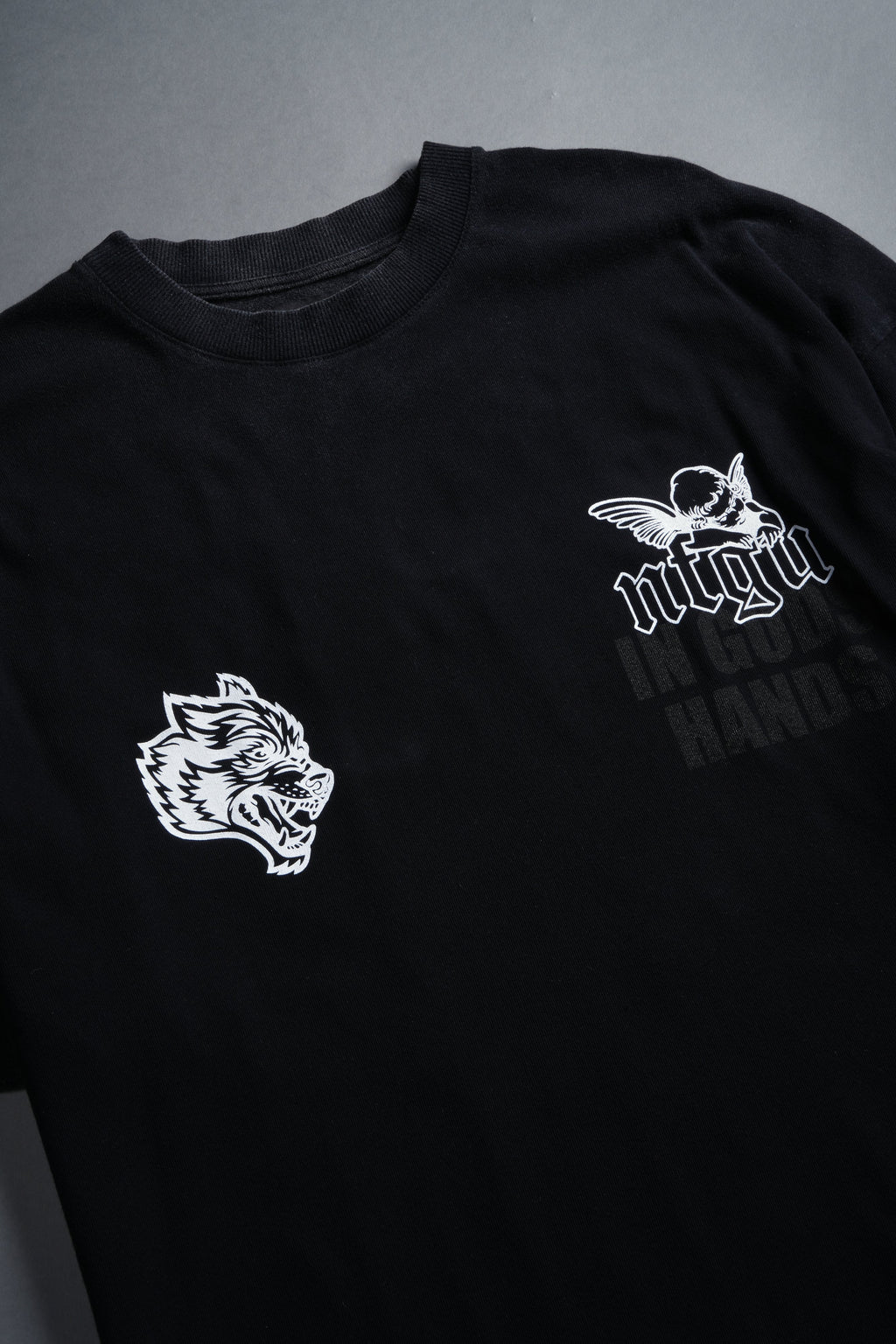 Deliver Us From Evil "Premium" Oversized Tee in Black — imagem 16