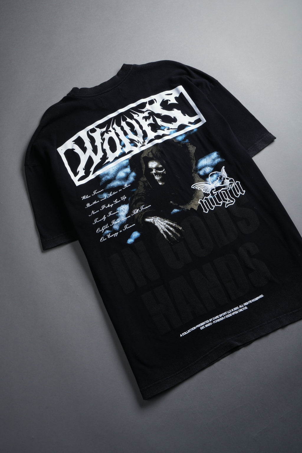 Deliver Us From Evil "Premium" Oversized Tee in Black — imagem 17
