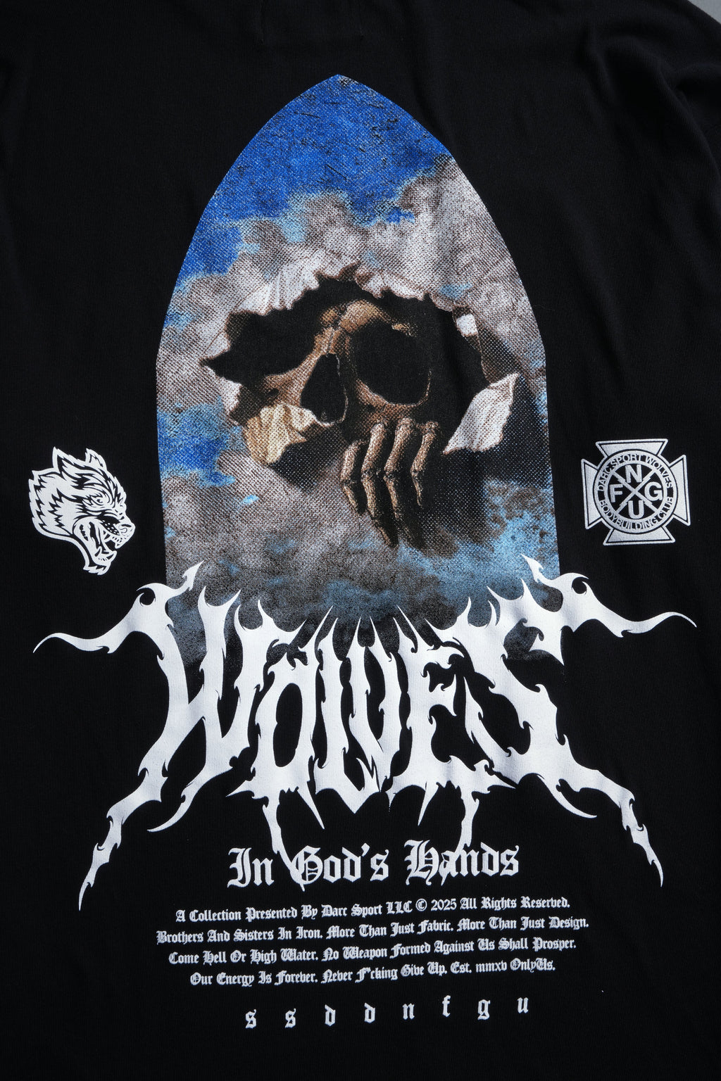 Through The Clouds "Premium" Oversized Tee in Black — imagem 15