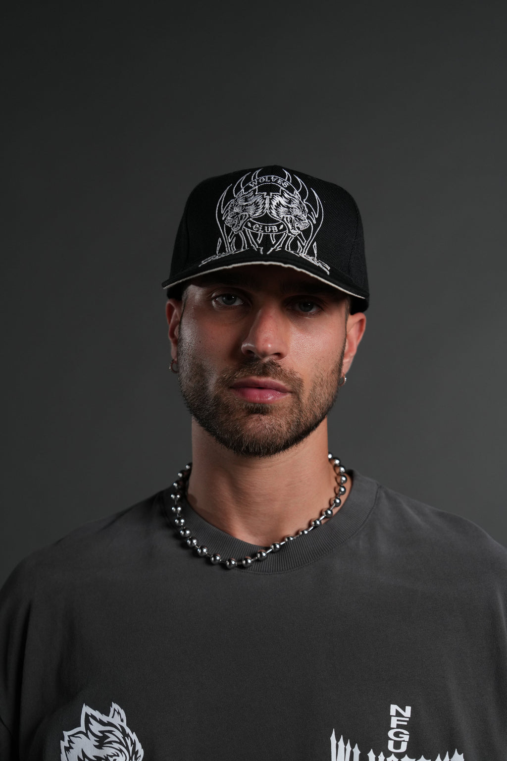 Finite Flame Fitted Cap in Black — imagem 2