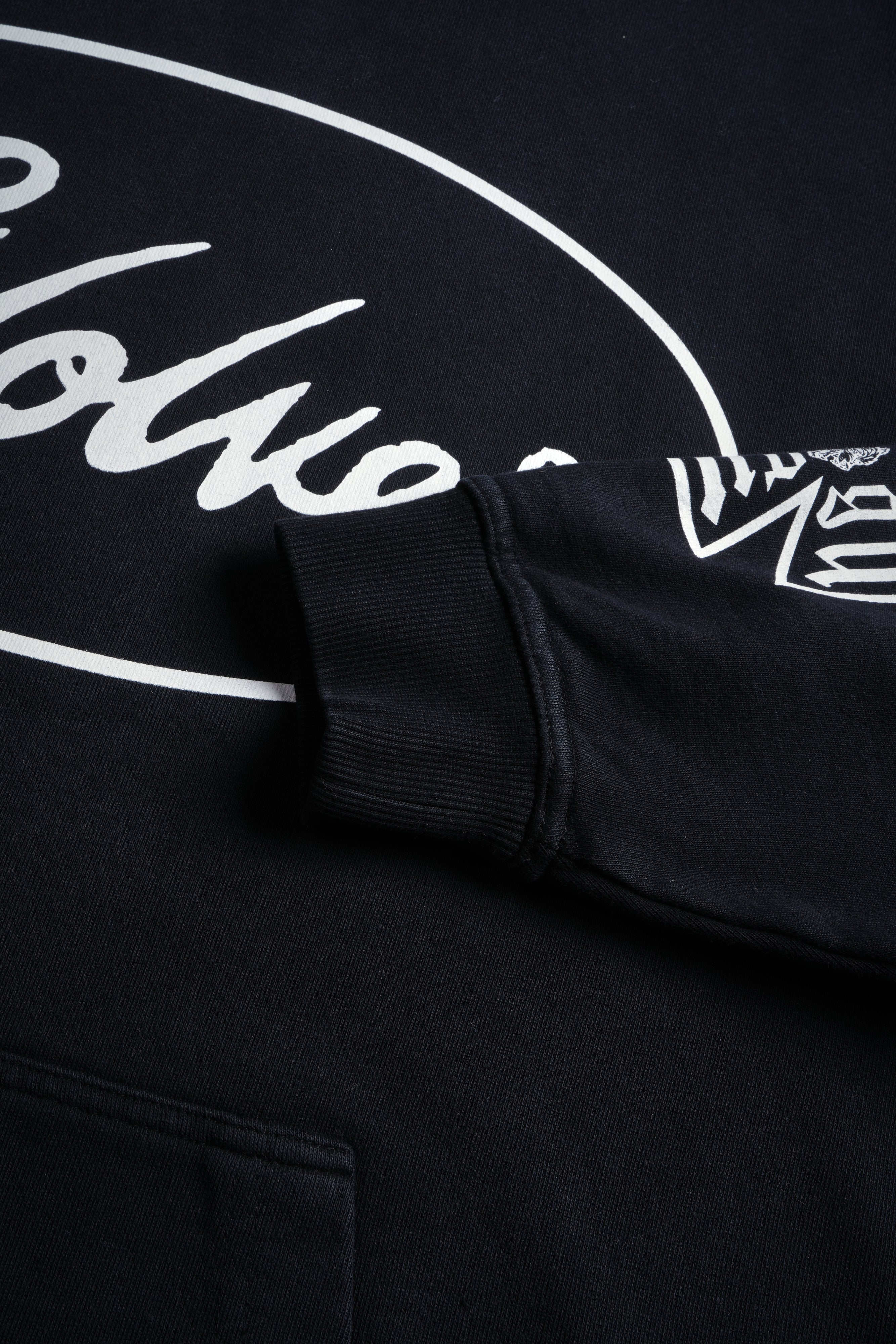 True to Our Core "Moaty" Hoodie in Black Drift Wash — imagem 11