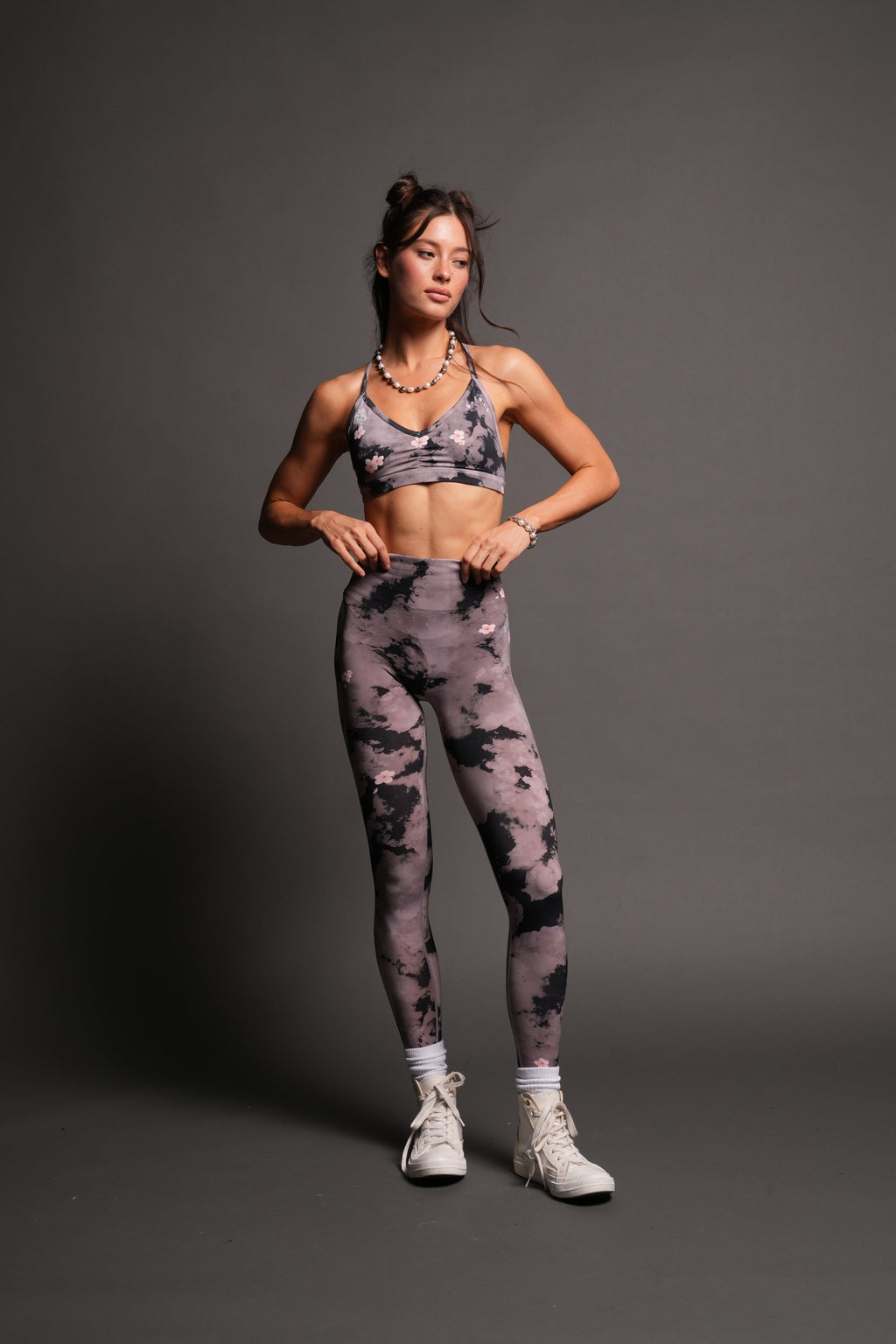 Wolf Pyramid Evey Seamless Bra In Sakura Rose Taupe Clouds — imagem 3