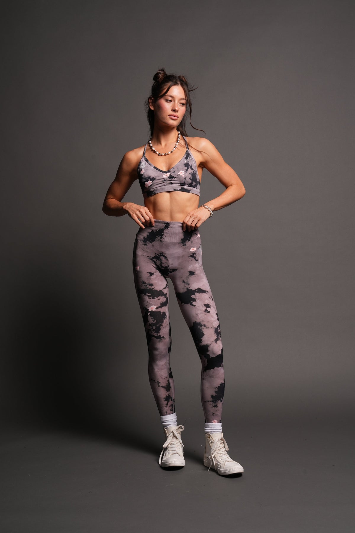 Wolf Pyramid Evey Seamless Bra In Sakura Rose Taupe Clouds — imagem 3