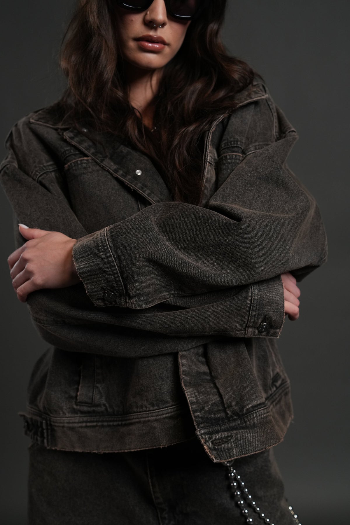 Darc Sport Wolves Jax Denim Jacket in Mojave Brown - imagem 14