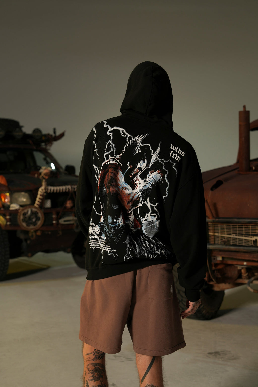 God Of Thunder "Pierce" Hoodie in Black — imagem 6