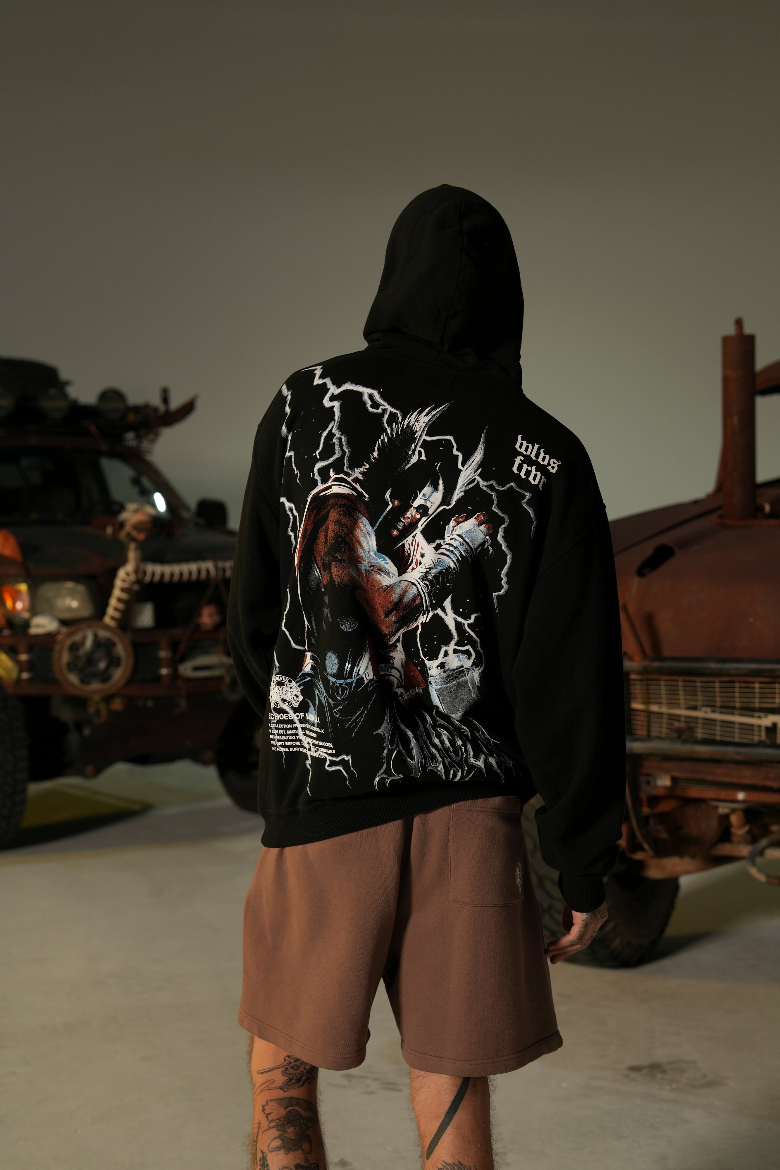 God Of Thunder "Pierce" Hoodie in Black — imagem 6