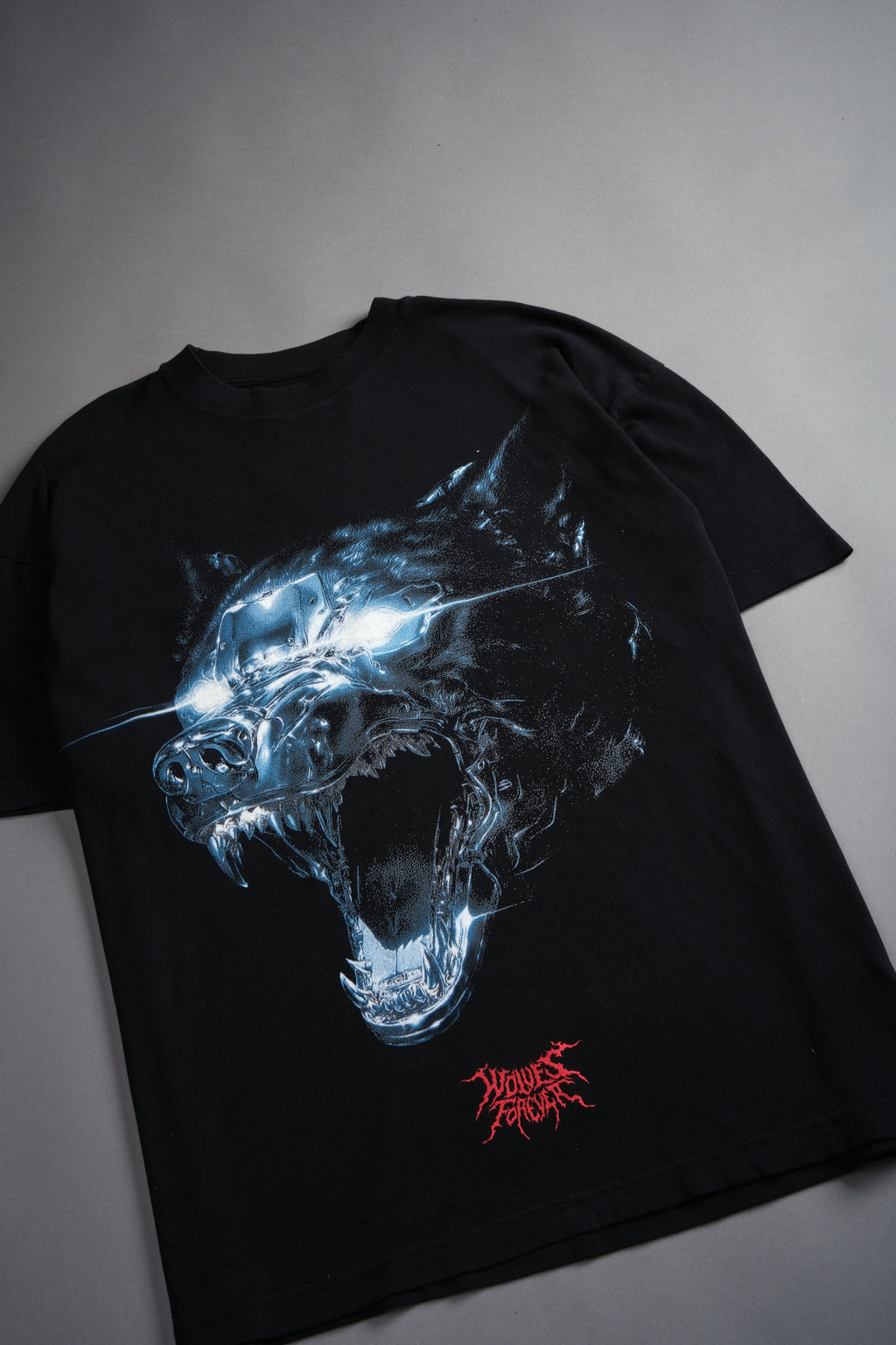 Chrome Wolf "Premium" Oversized Tee in Black — imagem 5