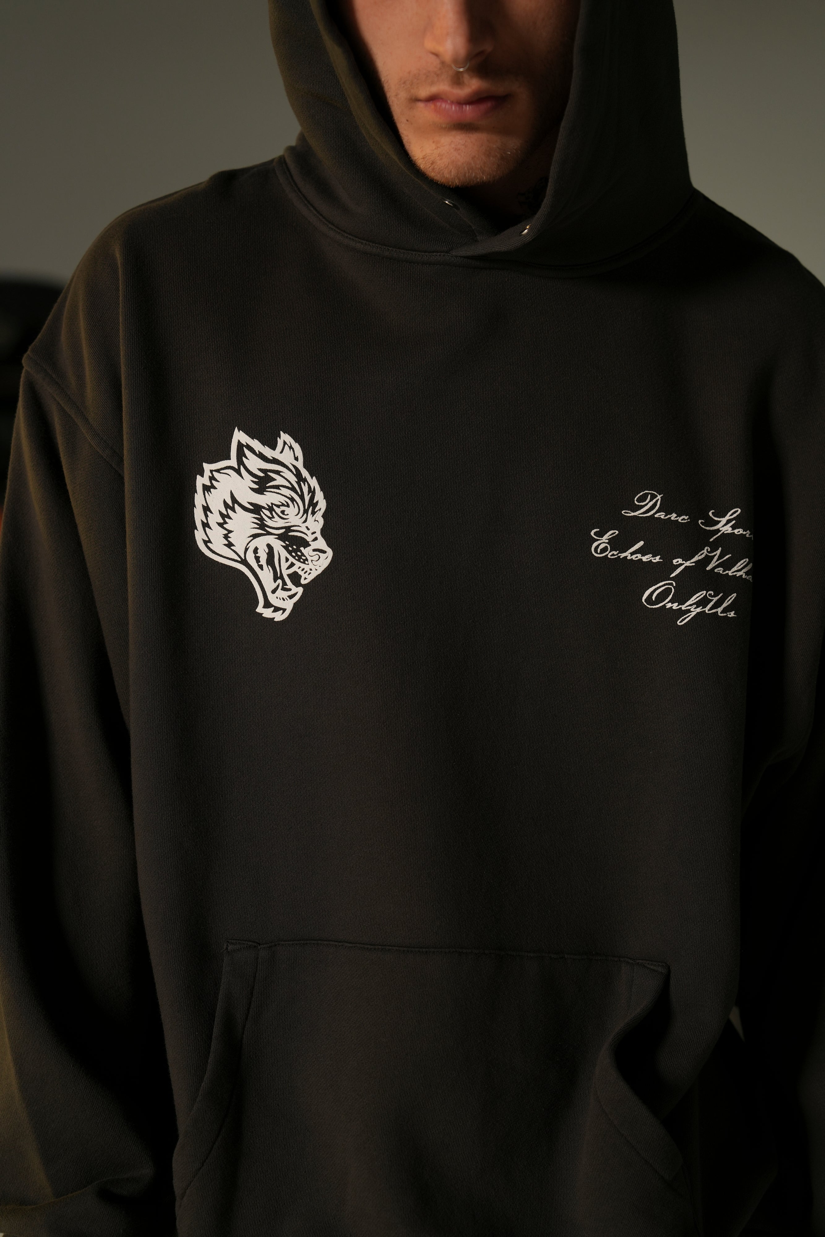 God Of Thunder "Pierce" Hoodie in Wolf Gray — imagem 5