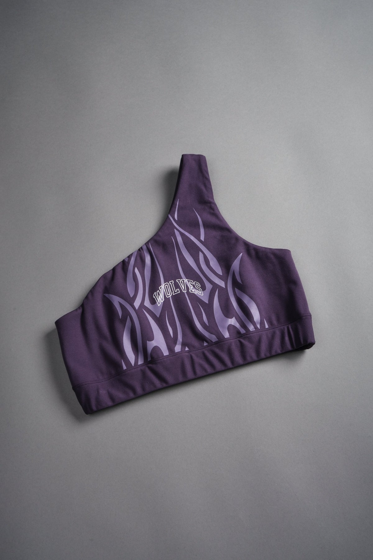 Finite Flame One Shoulder Sports Bra in Phantom Purple - imagem 6