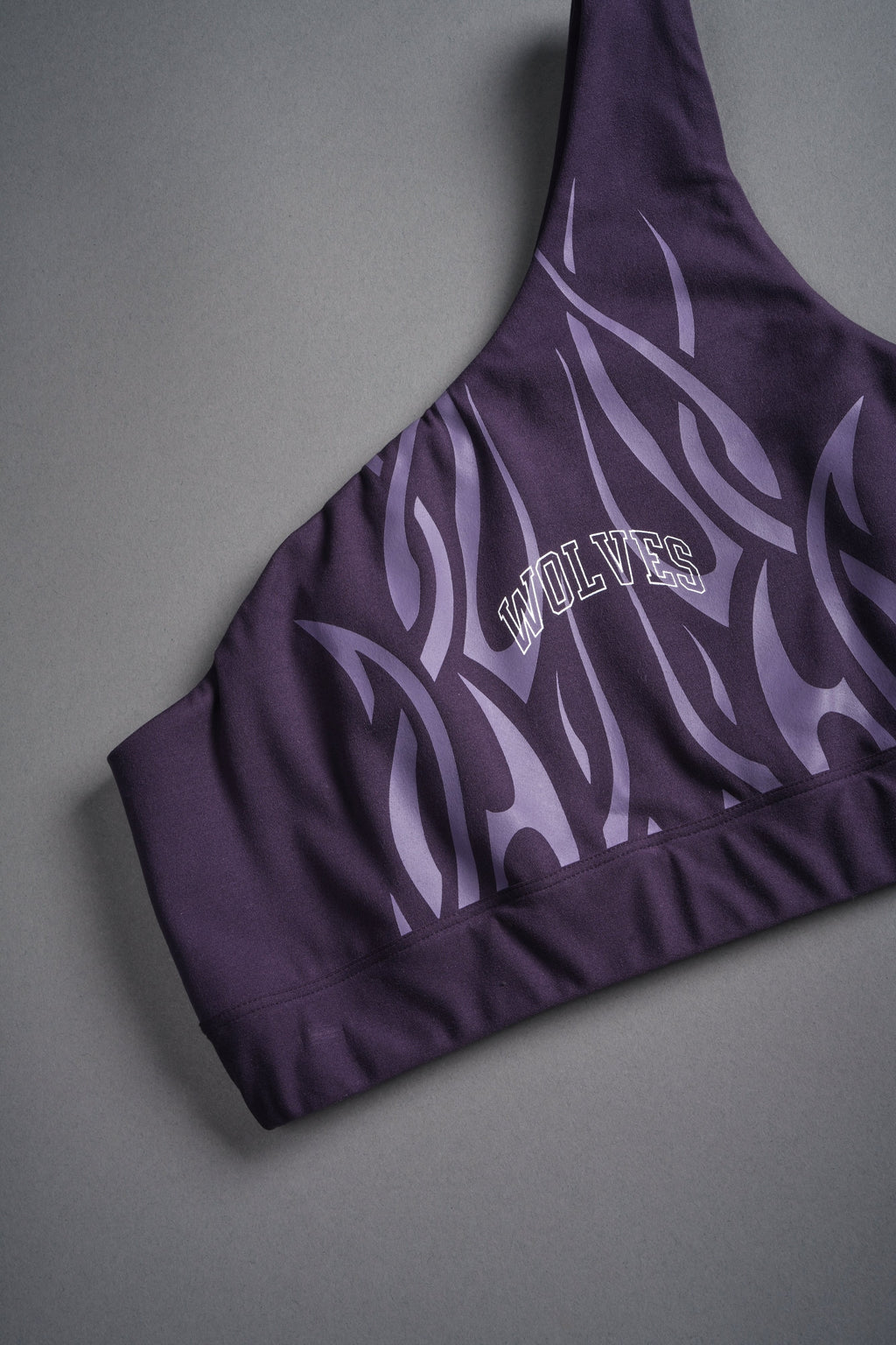 Finite Flame One Shoulder Sports Bra in Phantom Purple - imagem 7