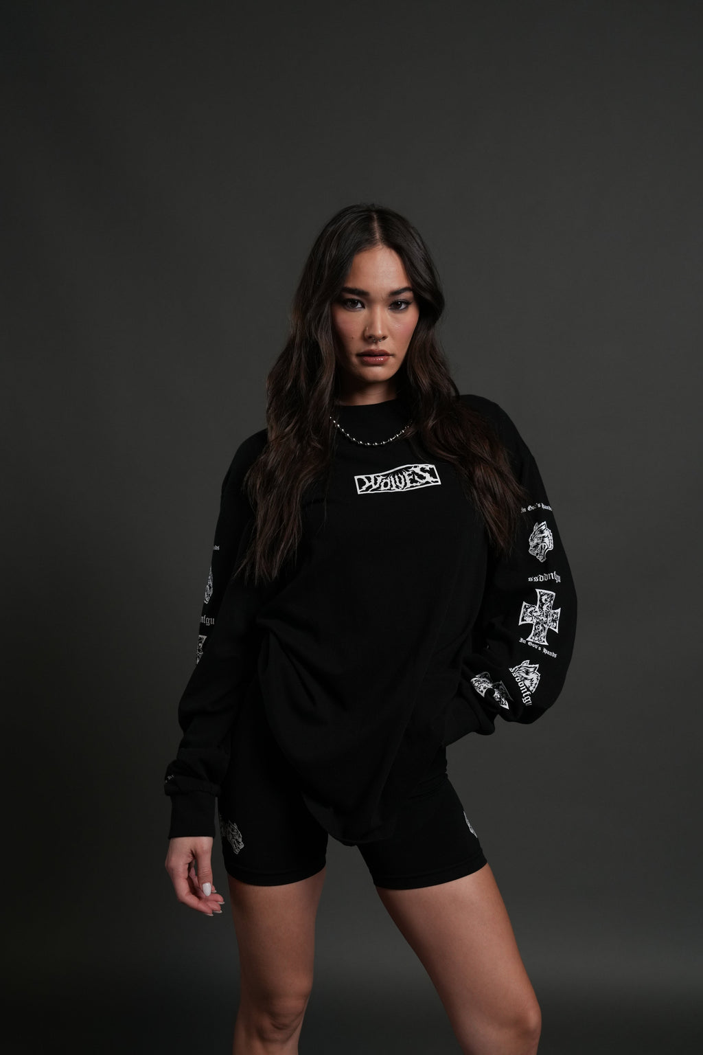 Iron Wolf Pack "Premium" L/S Tee in Black - imagem 9