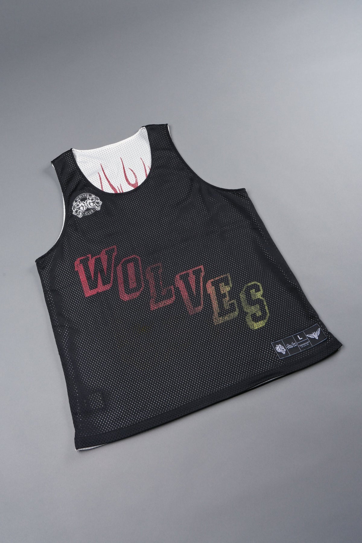 Infernal Club Reversible Bball Jersey In Black/Cream - imagem 18