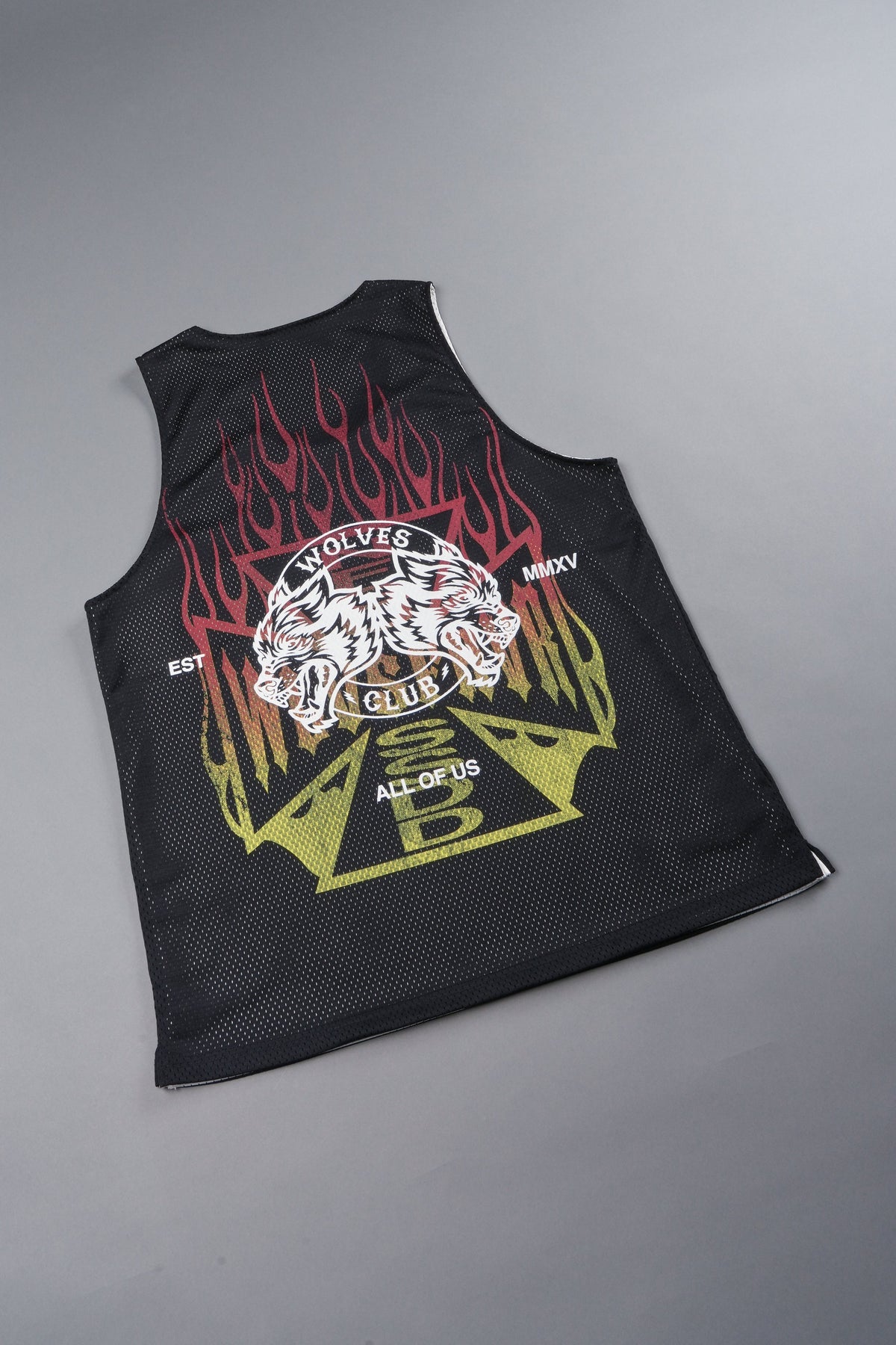 Infernal Club Reversible Bball Jersey In Black/Cream - imagem 21