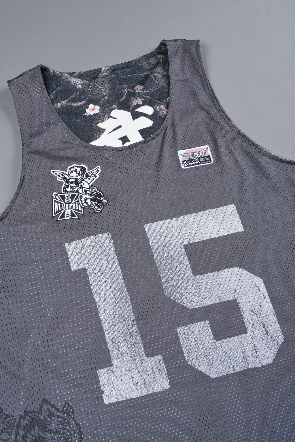 Shadow Blossom Reversible Bball Jersey In Slate Gray / All Of Us Camo - imagem 19