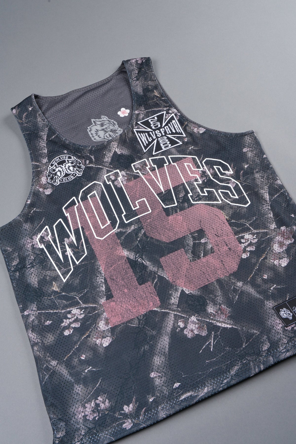 Shadow Blossom Reversible Bball Jersey In Slate Gray / All Of Us Camo - imagem 23