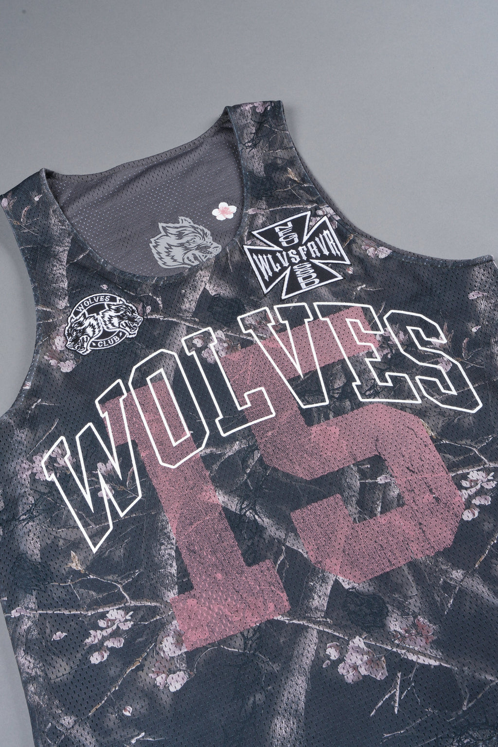 Shadow Blossom Reversible Bball Jersey In Slate Gray / All Of Us Camo - imagem 24