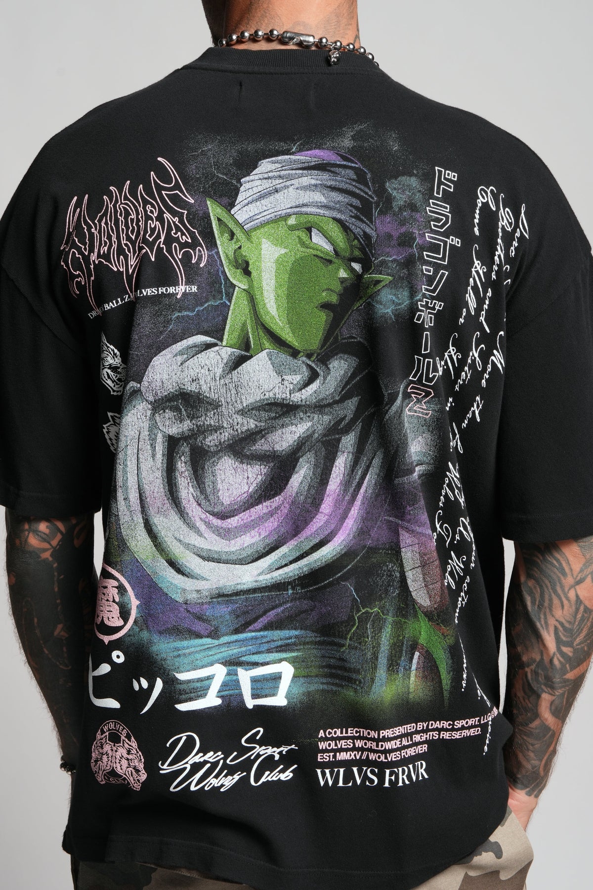 Piccolo "Premium" Oversized Unisex Tee in Black — imagem 10