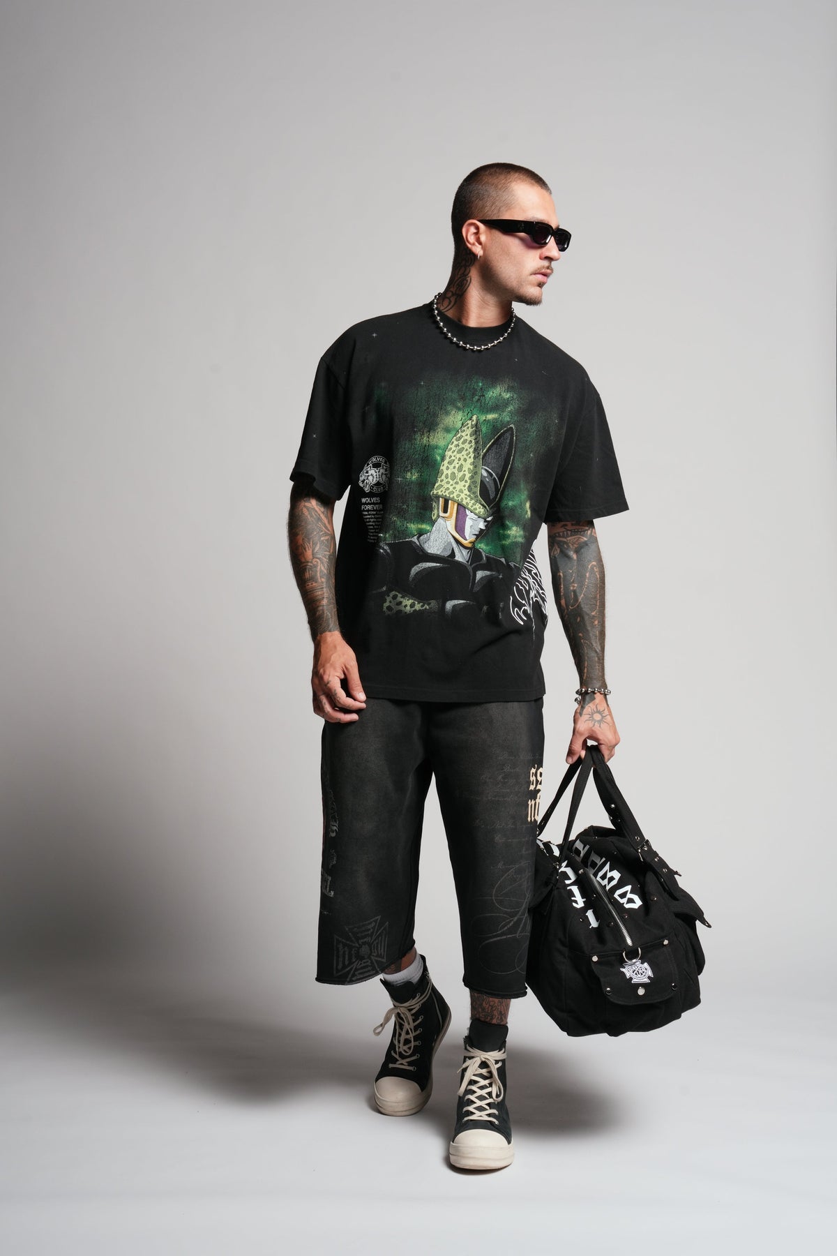 Cell Energy "Premium" Oversized Tee in Black — imagem 5