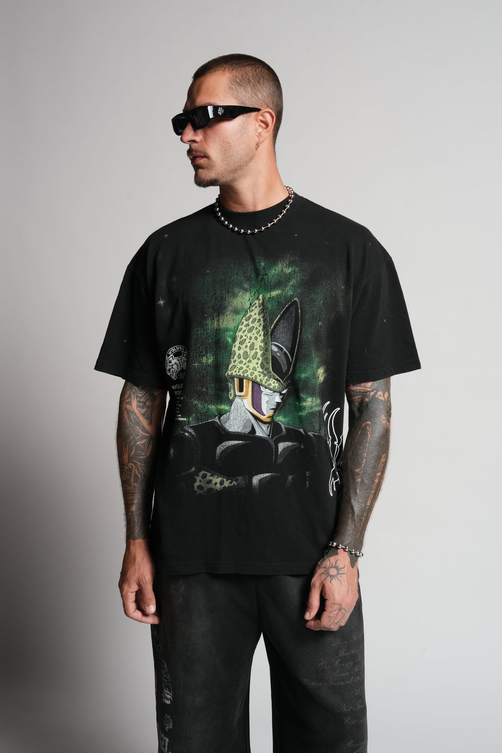 Cell Energy "Premium" Oversized Tee in Black — imagem 4