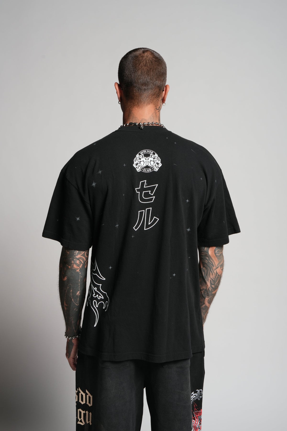 Cell Energy "Premium" Oversized Tee in Black — imagem 2
