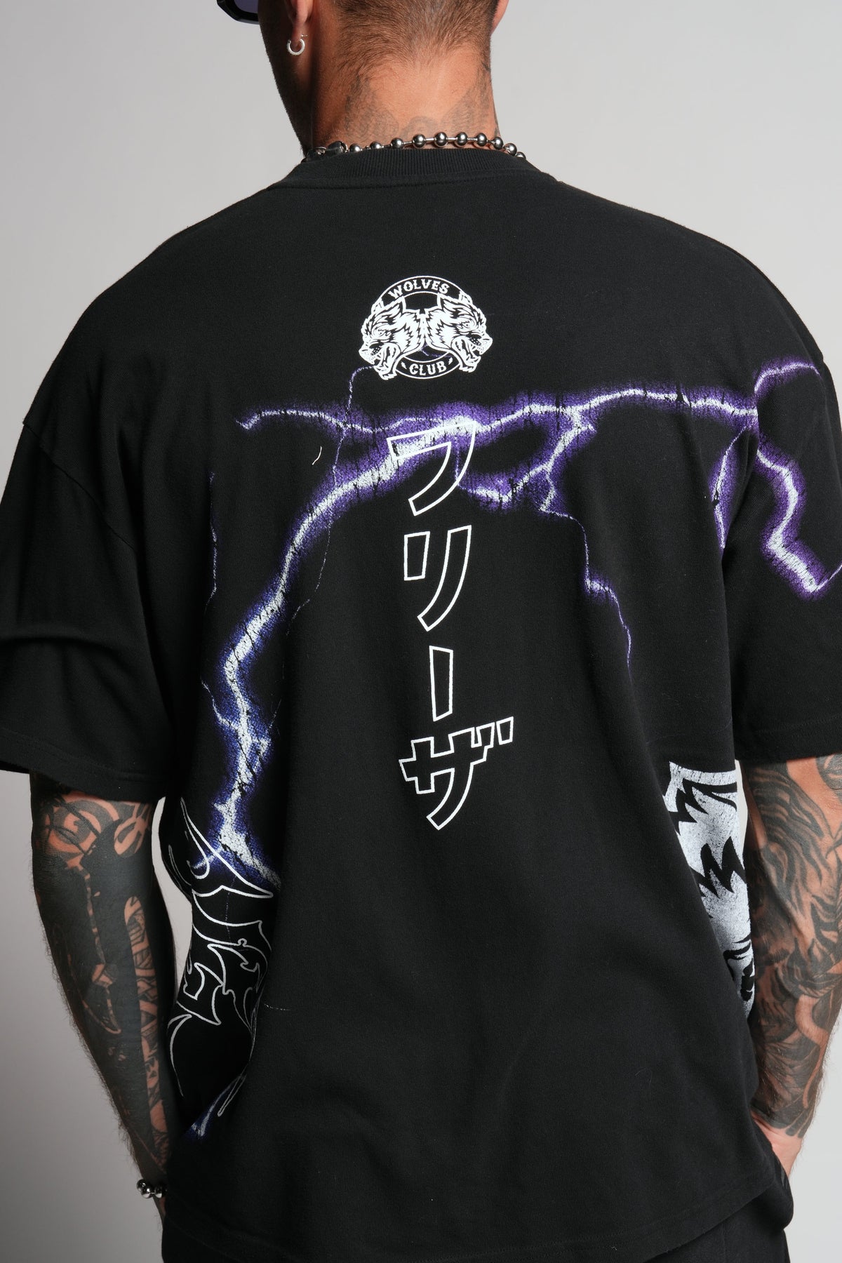 Frieza Energy "Premium" Oversized Tee in Black — imagem 11