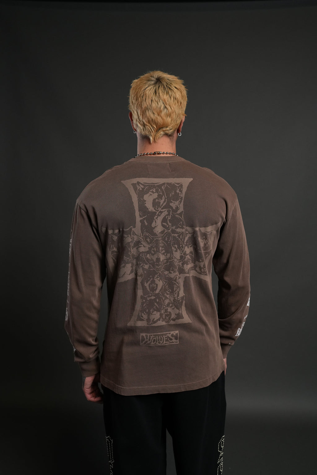 Iron Wolf Pack "Premium" L/S Tee in Mojave Brown - imagem 2