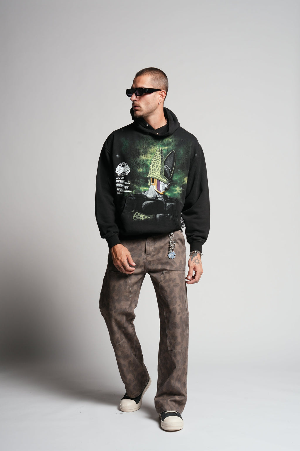 Cell Energy "Pierce" Hoodie in Black — imagem 5