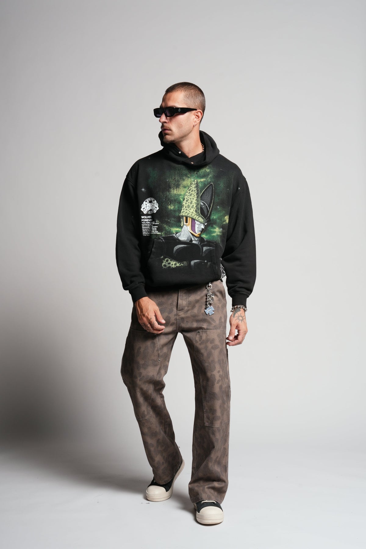 Cell Energy "Pierce" Hoodie in Black — imagem 5