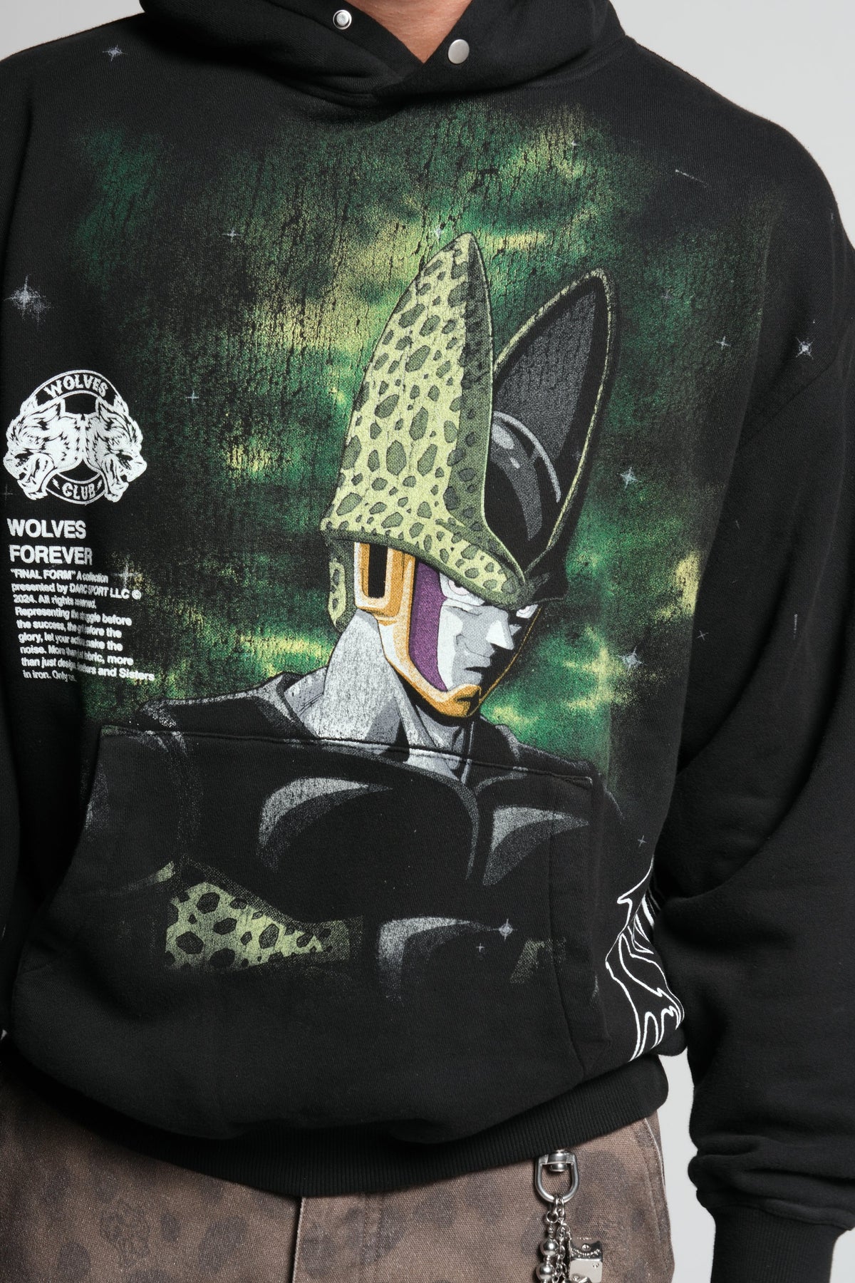 Cell Energy "Pierce" Hoodie in Black — imagem 11