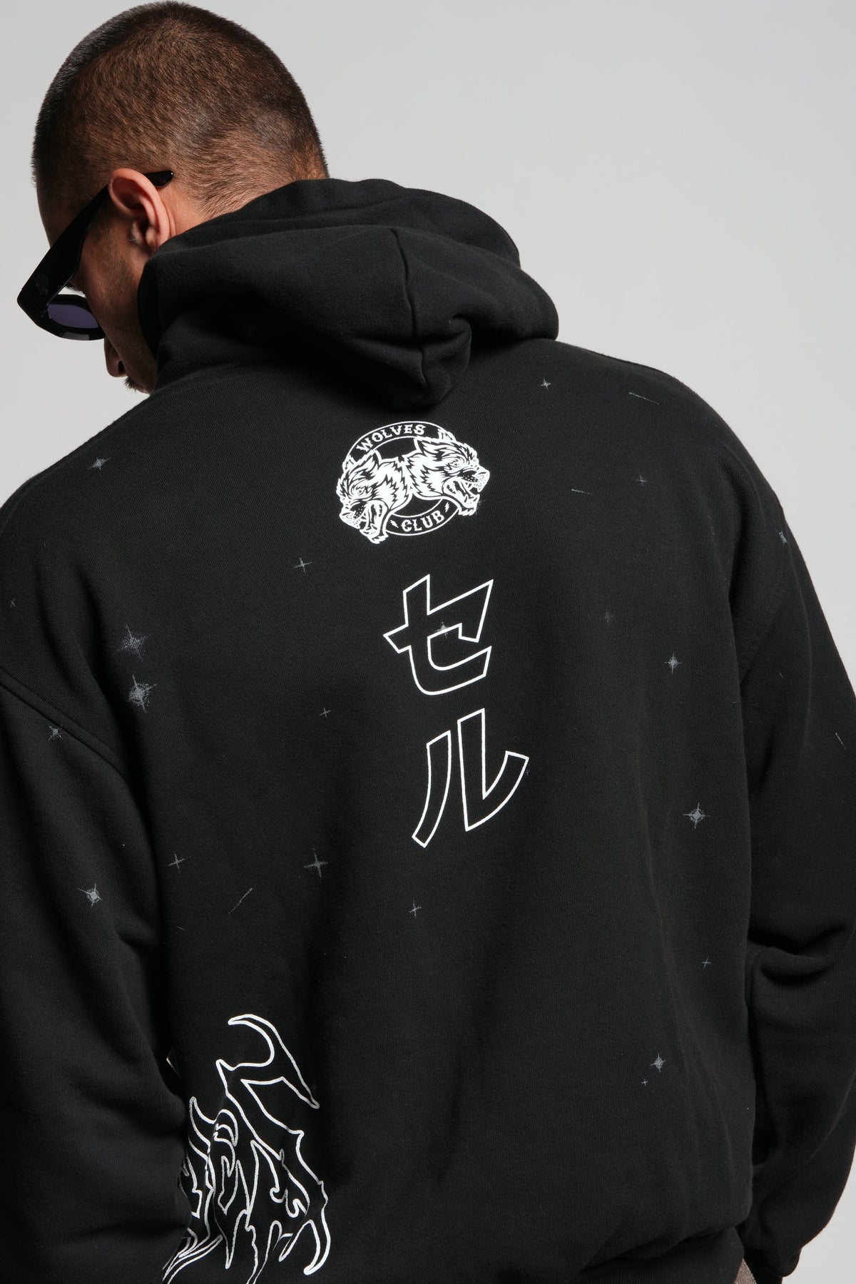 Cell Energy "Pierce" Hoodie in Black — imagem 12